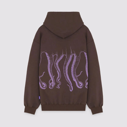 OUTLINE LOGO HOODIE BROWN