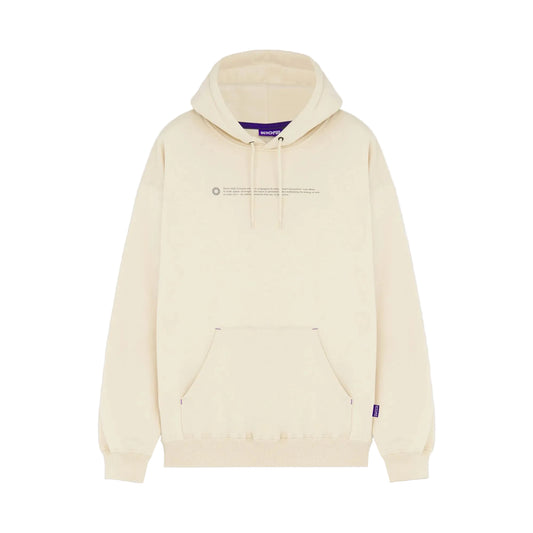 OUTLINE LOGO HOODIE CREAM
