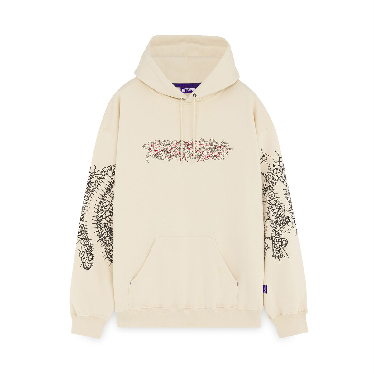 DIGITAL BANGER HOODIE BY VISUAL KULTURE CREAM