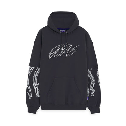 BLADE OVER HOODIE BY LUCA DEVINU ASPHALT