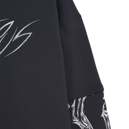 BLADE OVER HOODIE BY LUCA DEVINU ASPHALT