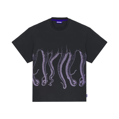 OCTOPUS OUTLINE TEE BLACK