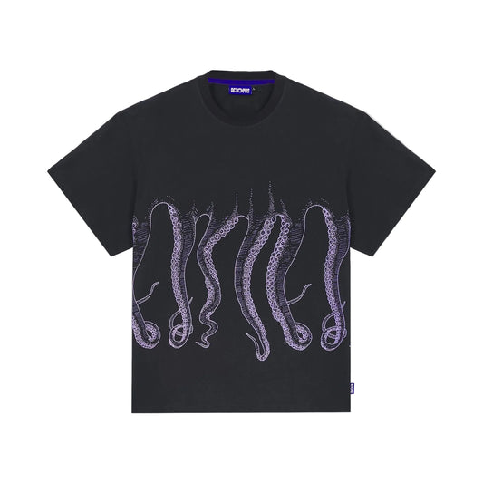 OCTOPUS OUTLINE TEE BLACK