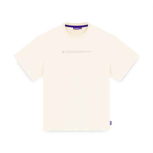 OUTLINE LOGO TEE CREAM