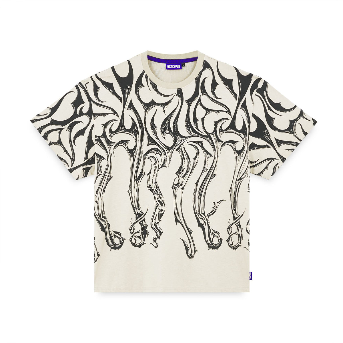 OCTOPUS TRIBAL BLADE TEE BY LUCA DEVINU ICE