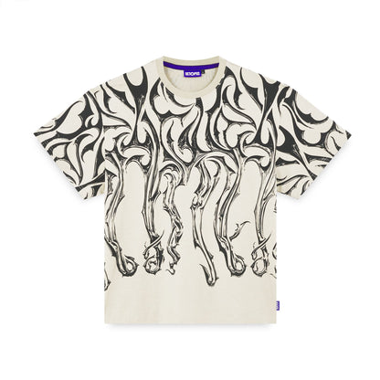 OCTOPUS TRIBAL BLADE TEE BY LUCA DEVINU ICE