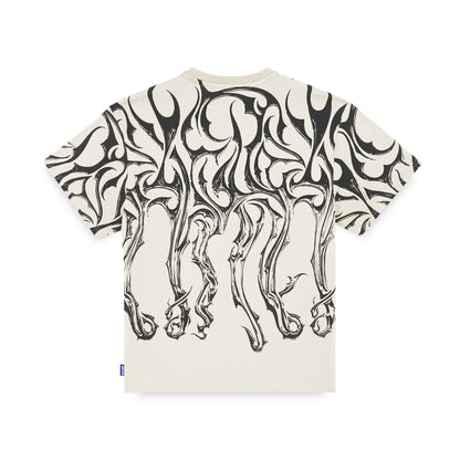 OCTOPUS TRIBAL BLADE TEE BY LUCA DEVINU ICE