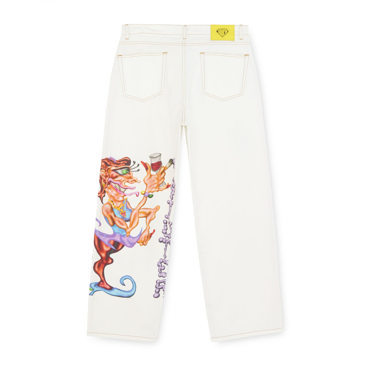 B.A.D BAGGY DENIM PANTS DUSTYWHITE