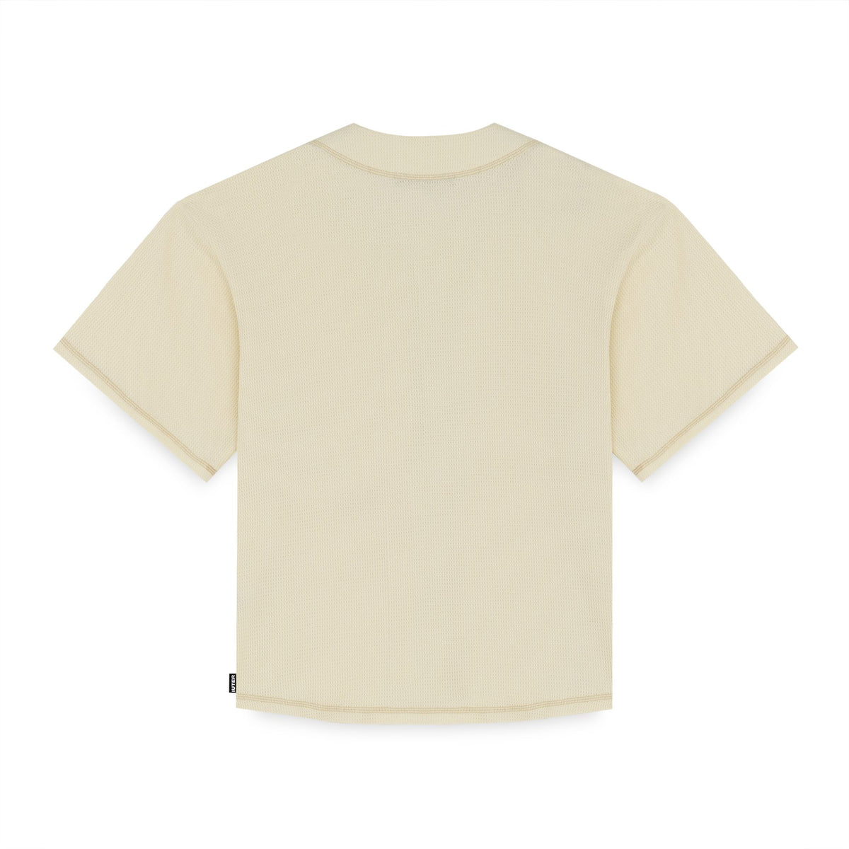 GOTHIC WAFFLE BASEBALL SHIRT IVORY