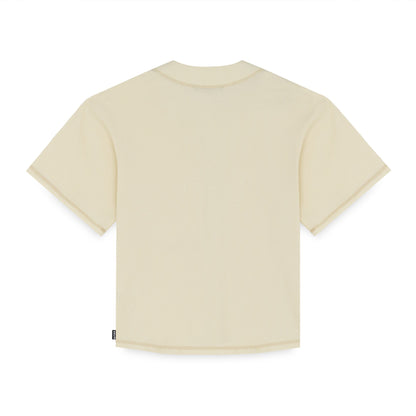 GOTHIC WAFFLE BASEBALL SHIRT IVORY