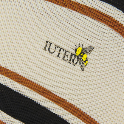 HARMONY STRIPED KNIT OVER TEE IVORY
