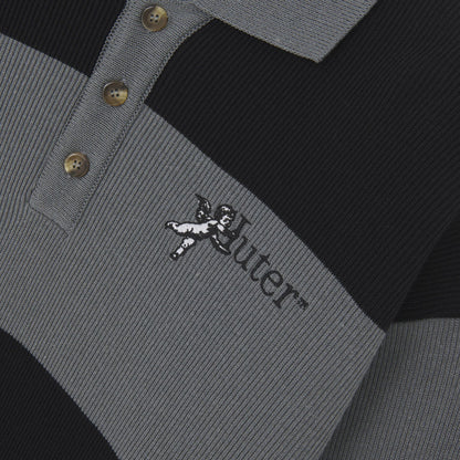 SOULS KNIT POLO BLACK