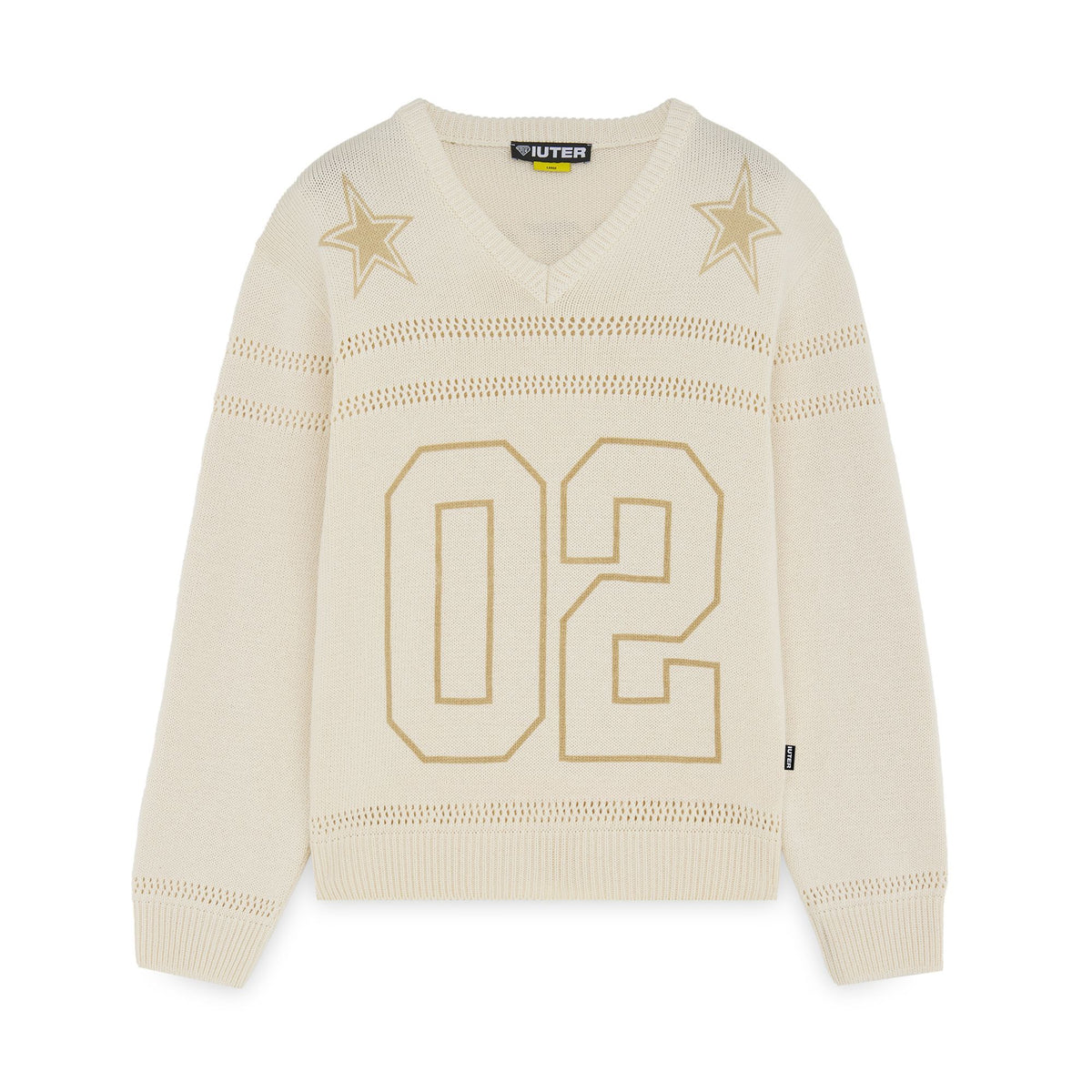 STARS FOOTBALL SWEATER IVORY