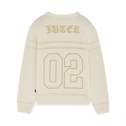 STARS FOOTBALL SWEATER IVORY