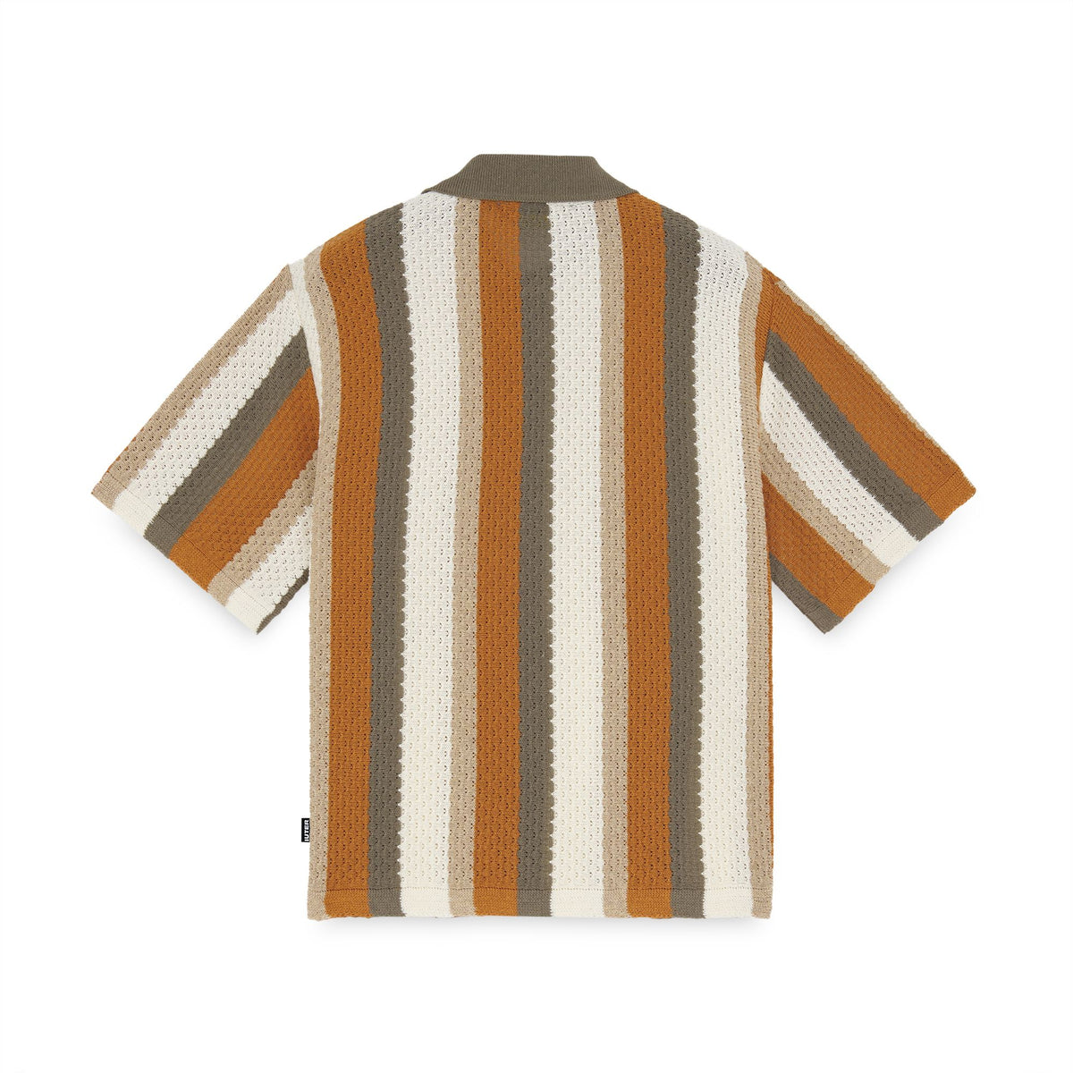 STRIPED KNIT S/S SHIRT MULTICOLOR