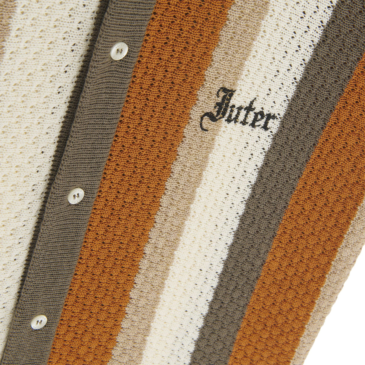 STRIPED KNIT S/S SHIRT MULTICOLOR