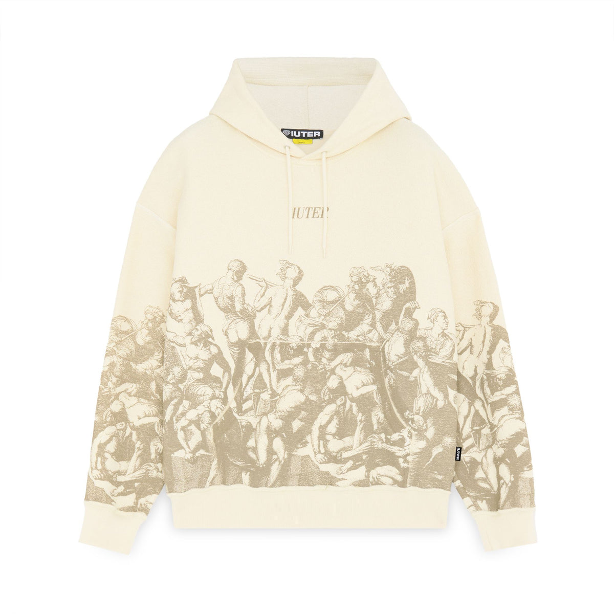 BATTLE REVERSE HOODIE IVORY