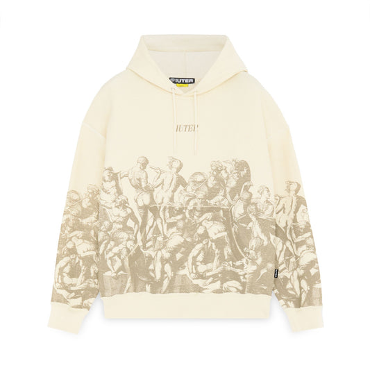 BATTLE REVERSE HOODIE IVORY