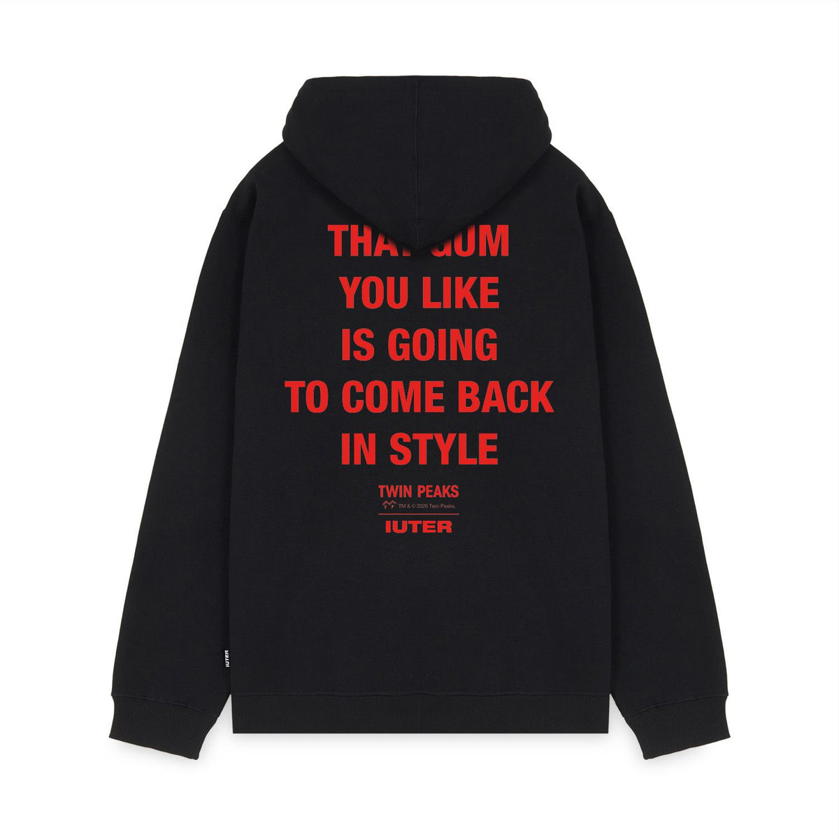 TWIN PEAKS: LODGE HOODIE BLACK
