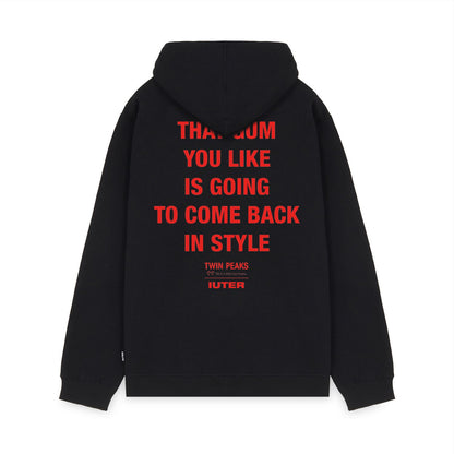 TWIN PEAKS: LODGE HOODIE BLACK