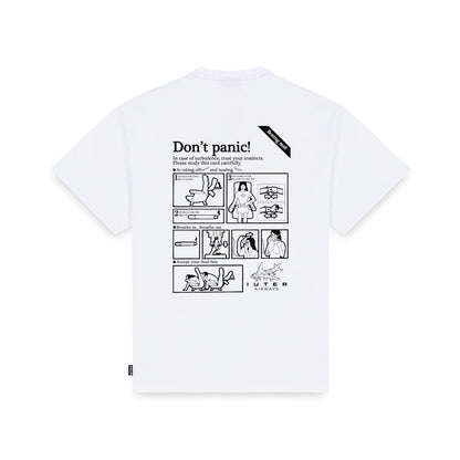 DON'T PANIC TEE WHITE