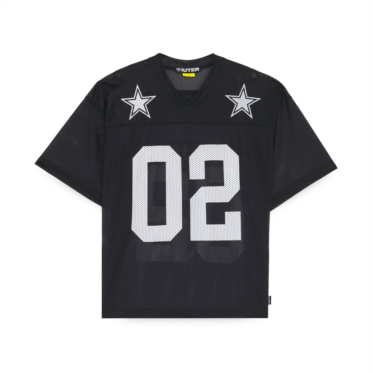 STARS MESH FOOTBALL JERSEY BLACK