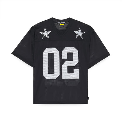 STARS MESH FOOTBALL JERSEY BLACK