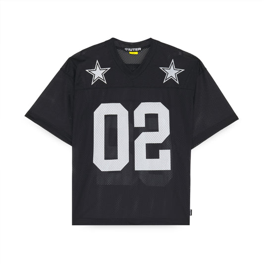 STARS MESH FOOTBALL JERSEY BLACK