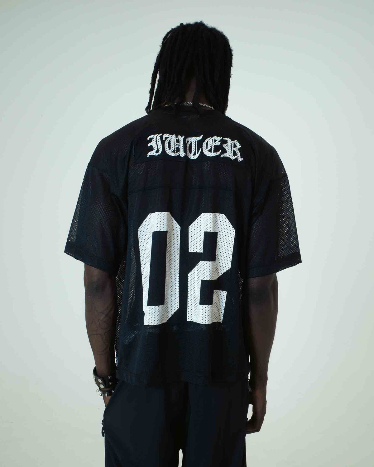 STARS MESH FOOTBALL JERSEY BLACK