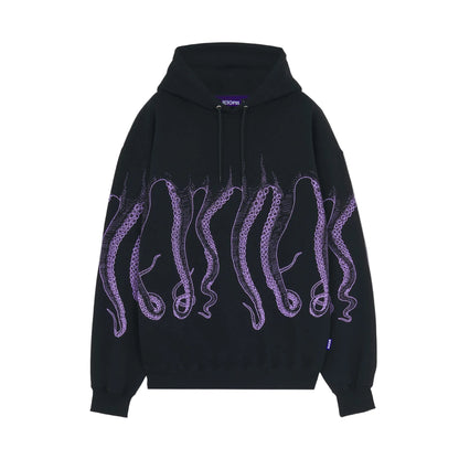 OCTOPUS OUTLINE HOODIE BLACK