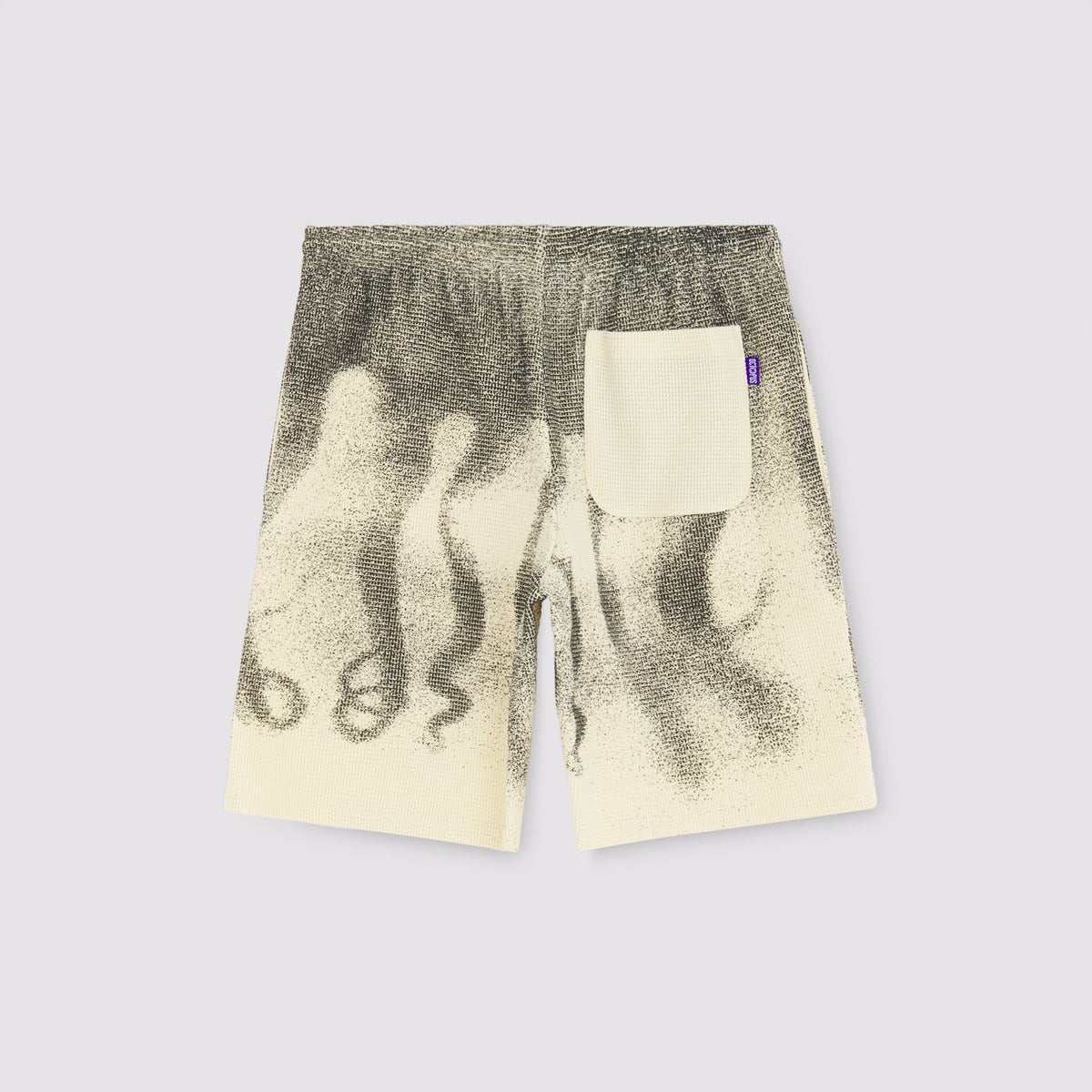 OCTOPUS FADED WAFFLE SWEATSHORTS IVORY