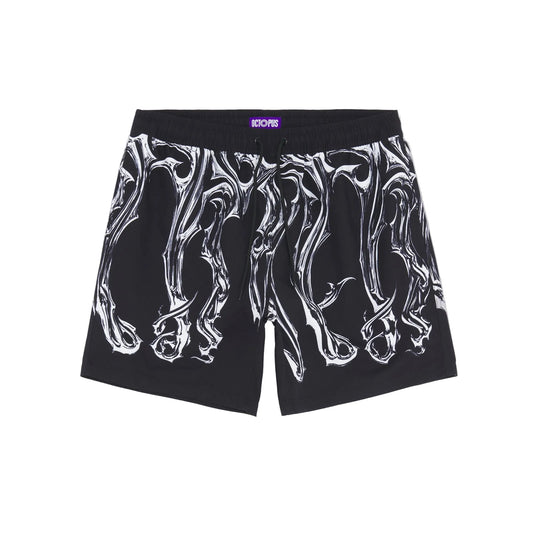 OCTOPUS TRIBAL BLADE SWIMTRUNK BY LUCA DEVINU BLACK