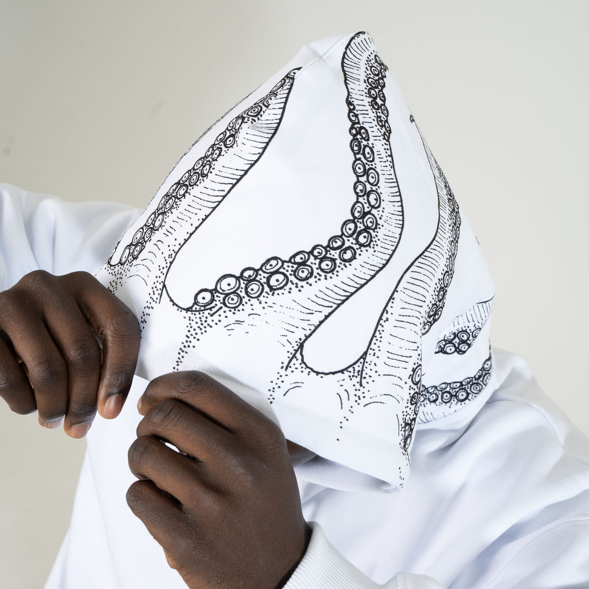 OCTOPUS HIGHER HOODIE WHITE