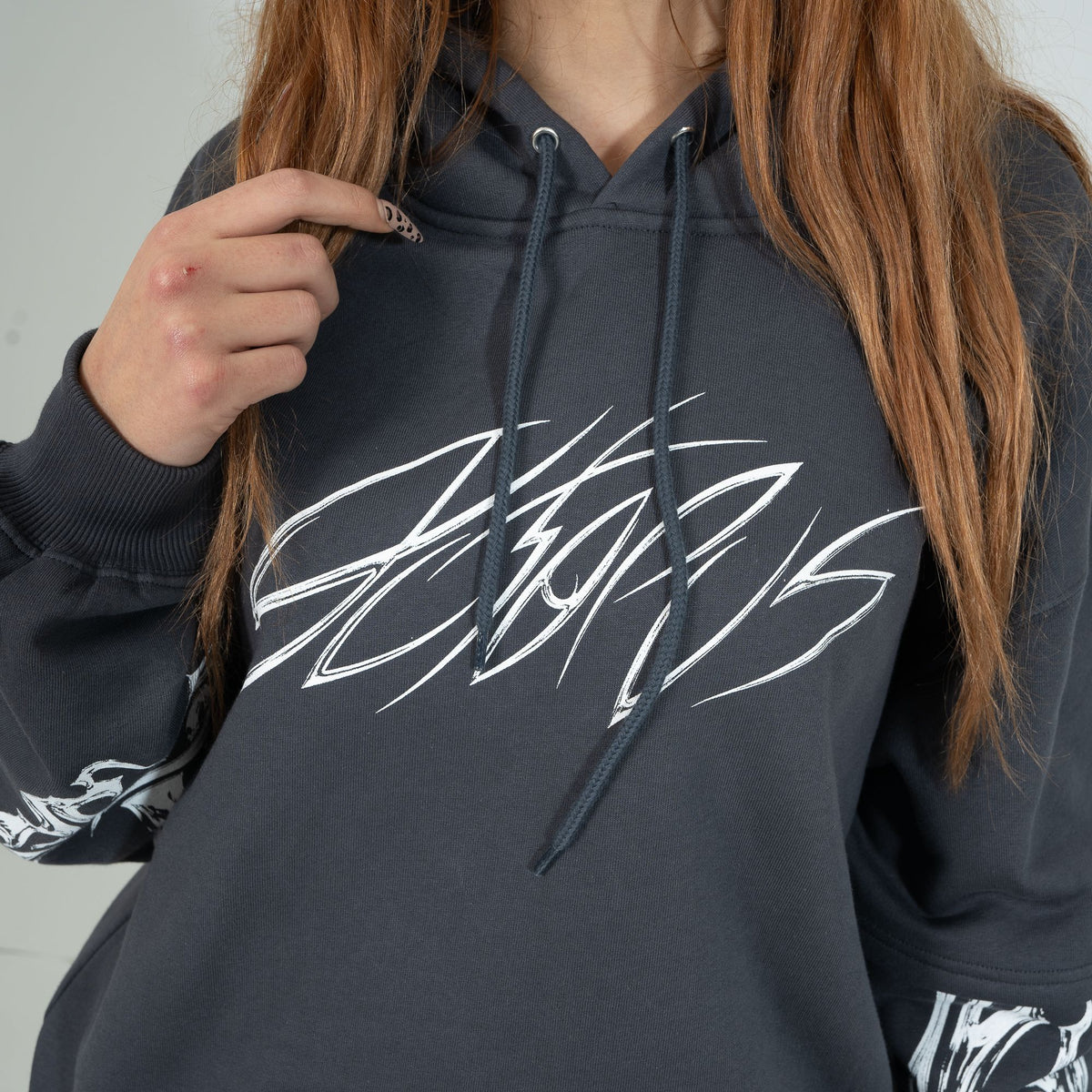 BLADE OVER HOODIE BY LUCA DEVINU ASPHALT