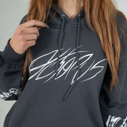 BLADE OVER HOODIE BY LUCA DEVINU ASPHALT