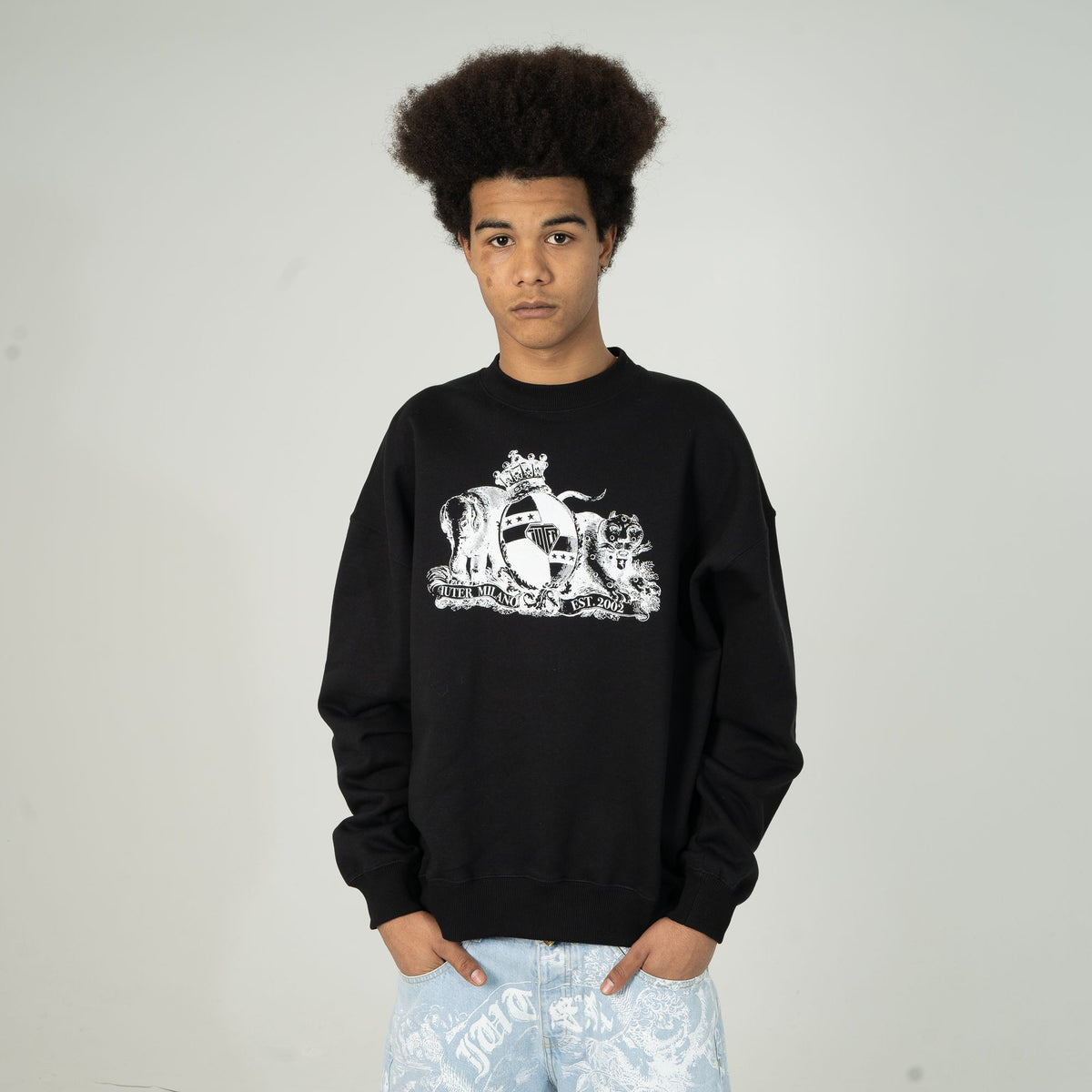 CROWN CREWNECK BLACK