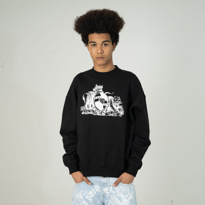 CROWN CREWNECK BLACK