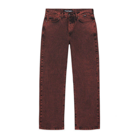 Loose Denim Pants Brick