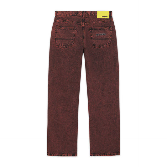 Loose Denim Pants Brick