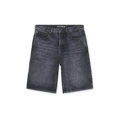 LOOSE DENIM SHORTS BLACKTR