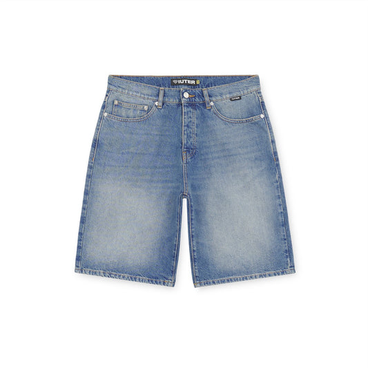 LOOSE DENIM SHORTS MEDIUMBLUE