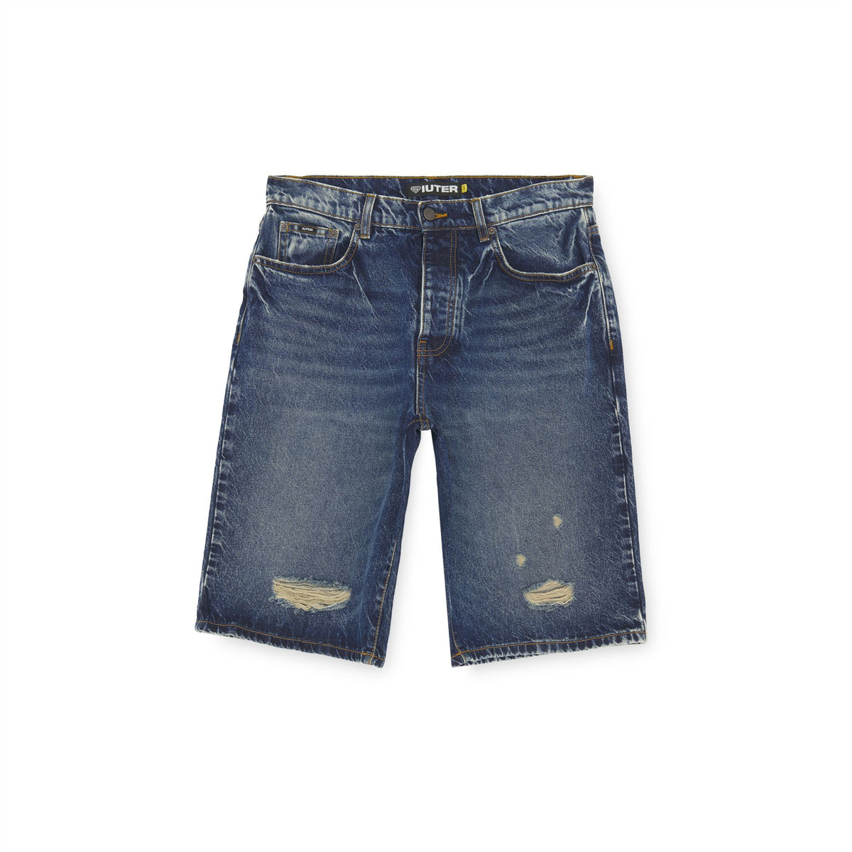 BAGGY DENIM SHORTS DARKBLUEDST
