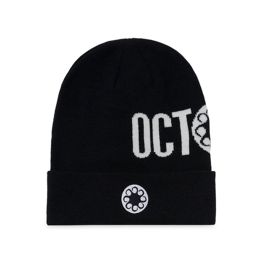 Logo Fold Beanie Black