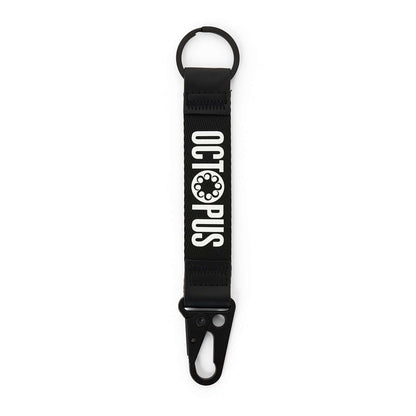 LOGO RIBBON KEYCHAIN WHITEBLACK OCTOPUS €5.0