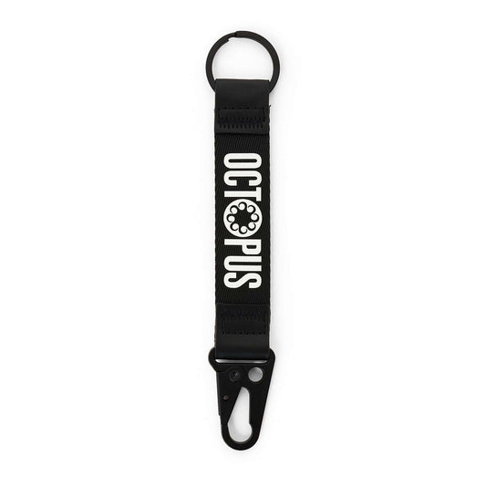 LOGO RIBBON KEYCHAIN WHITEBLACK OCTOPUS €5.0
