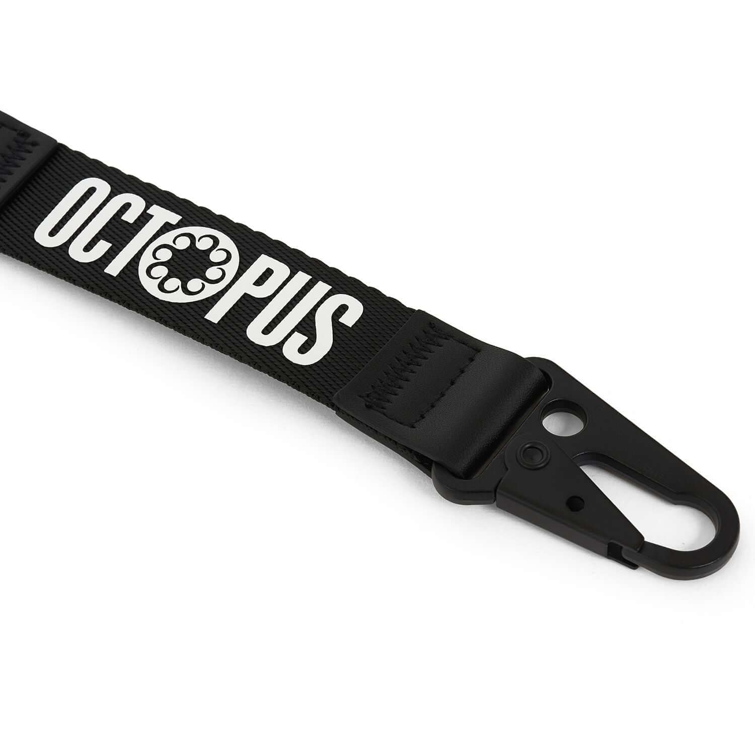 LOGO RIBBON KEYCHAIN WHITEBLACK OCTOPUS €5.0