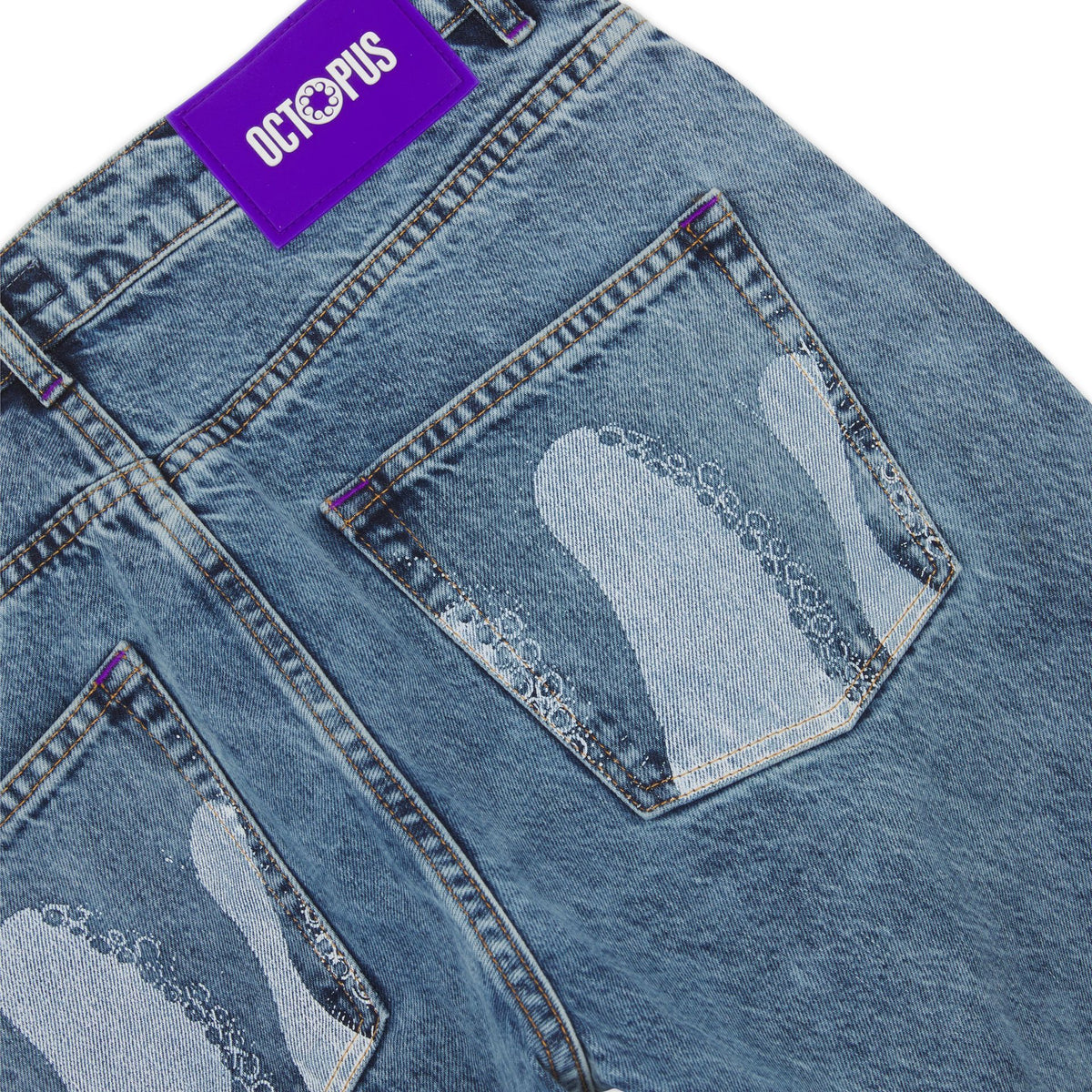 OCTOPUS POCKET REG DENIM BLUE BLEACH