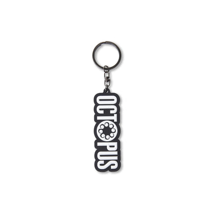 OCTOPUS LOGO KEYCHAIN WHITEBLACK