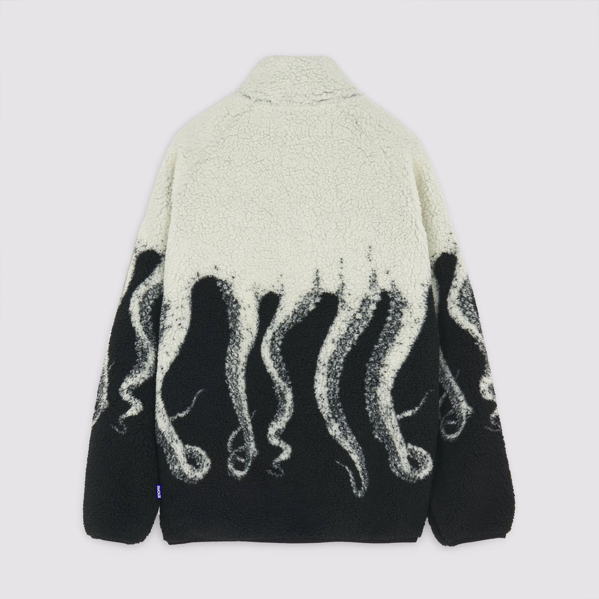 OCTOPUS SHERPA ZIP NECK WHITE