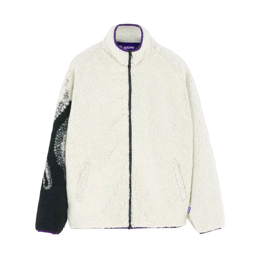 OCTOPUS SIDE SHERPA ZIP NECK WHITE